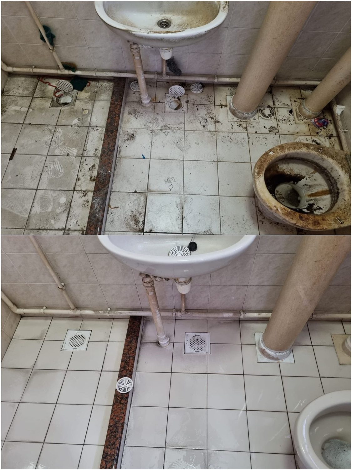 Yellow grout whitening